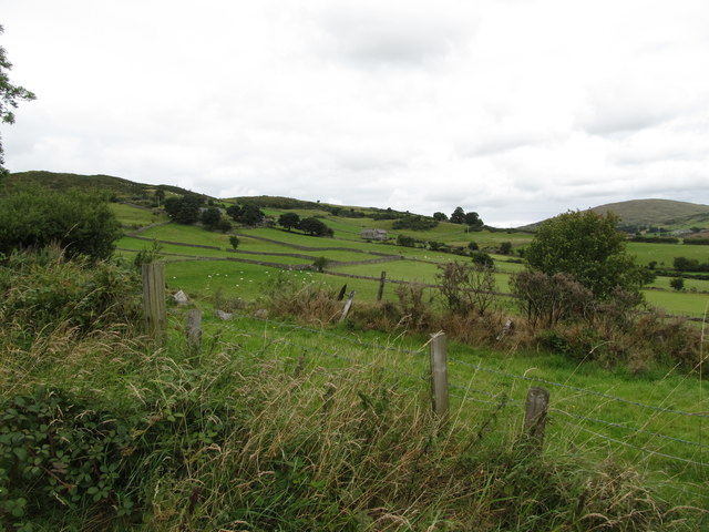 Farmland along the southern slopes of... © Eric Jones :: Geograph Ireland