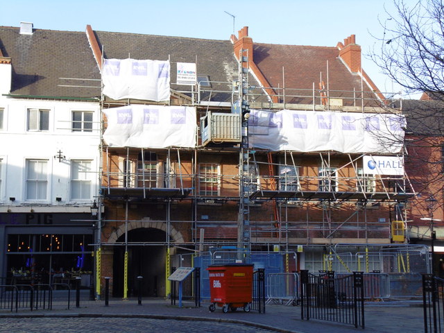 Building work at Trinity Square, Hull