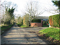 Slad Lane past Oak Farm