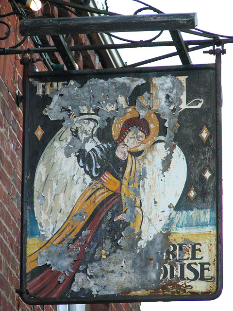 The Angel public house in Greengate (pub sign)