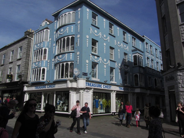 Galway - Decorative building at junction of William St & Castle St