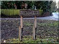 TL3746 : Carved village sign, Meldreth by Bikeboy