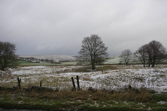 Wintry scene off the A623