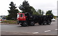 SP3555 : Scammell Routeman leaving the Classic truck show by Michael Trolove