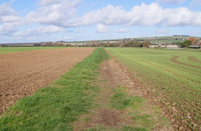 Path across farmland