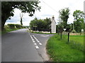 The Ballymackilreiny Road junction on the Millvale Road