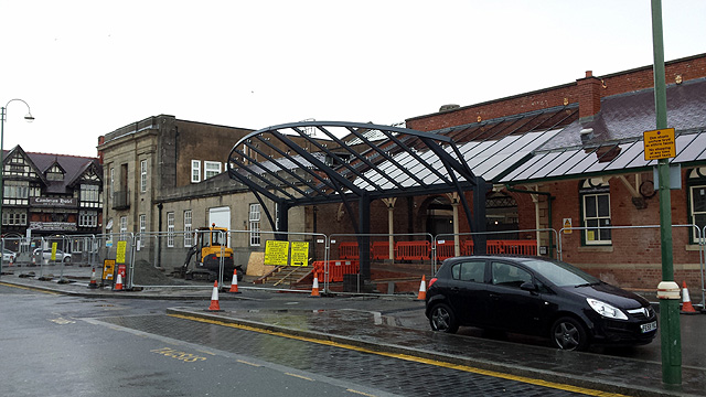 New facade for Aberystwyth Railway Station