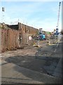 Engineering work on the embankment near Rochester railway station