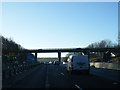 SE2923 : M1 southbound at Batley Road overbridge by Colin Pyle