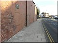 Granite setts in a pavement, Corporation Street (A2)