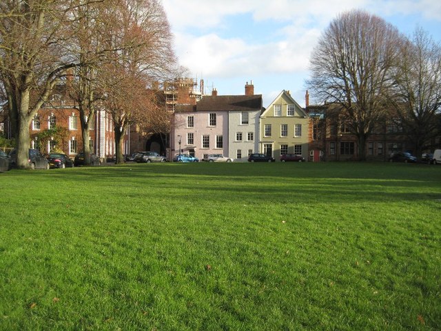 Houses over looking College Green