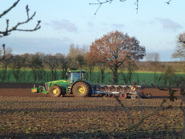 Ploughing on Litcham Heath, Norfolk