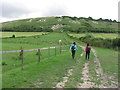 Fovant - Walking towards the Fovant Badges