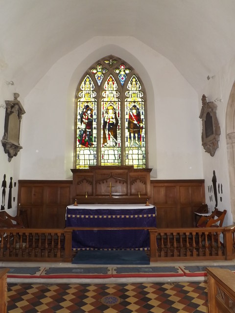 Altar & Stained Glass Window of St.Peter's Church