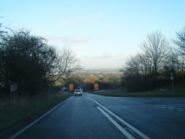 A632 at Harper Hill junction
