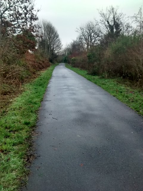 Location of sidings Comber Greenway