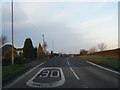 B6417 at Clowne village boundary