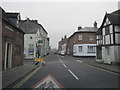 Shrewsbury Street at crossroads in village