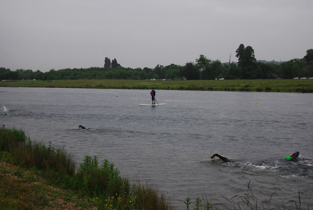 Open water swimmers, Dorney Lake