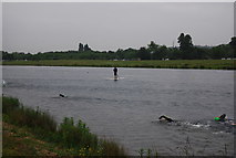 SU9277 : Open water swimmers, Dorney Lake by N Chadwick