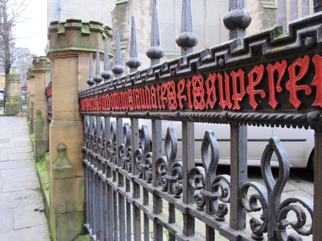Ornamental railings, St. Nicholas's churchyard