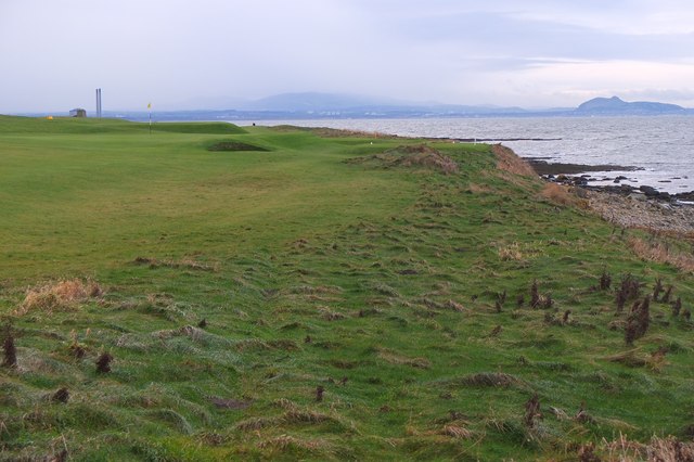 Golf course by the Firth of Forth, Kilspindie