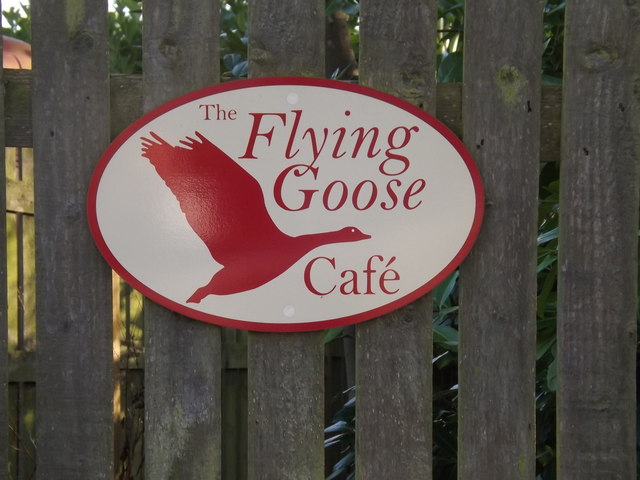 Flying Goose Cafe sign