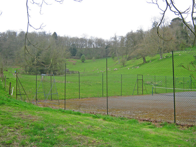 Tennis Court at Old Colwall House