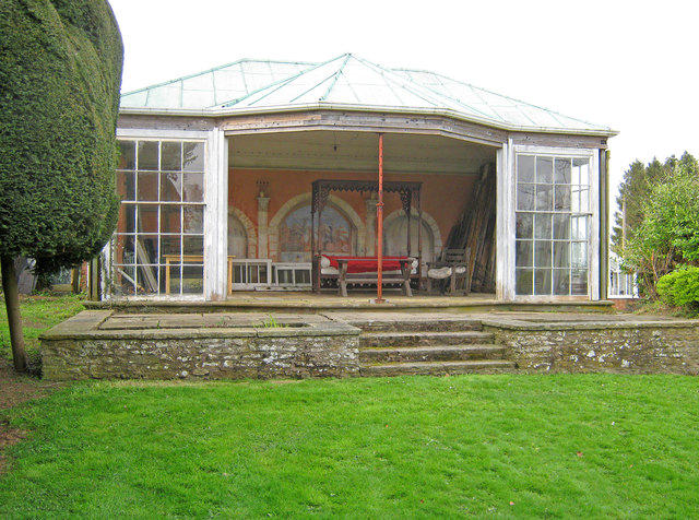 Summerhouse in Old Colwall House Gardens