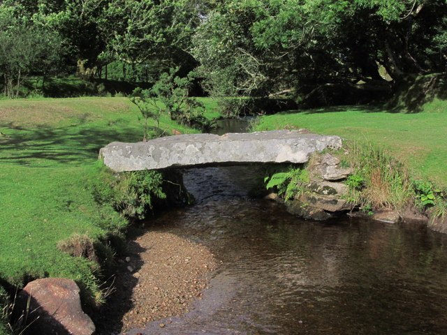 Ancient stone slab bridge over Penpont... © Colin Park cc-by-sa/2.0 ...