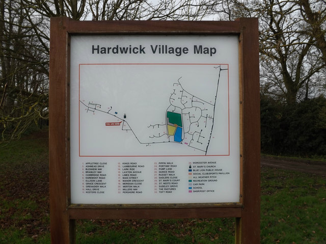 Hardwick Village Map
