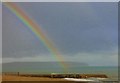 SZ5881 : Rainbow over Shanklin Beach by nick macneill