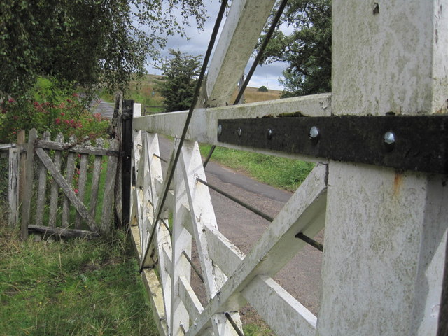 Level Crossing and Pedestrian Gates at Thorneyburn Station