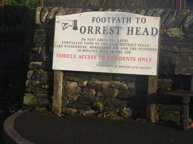The way to Orrest Head