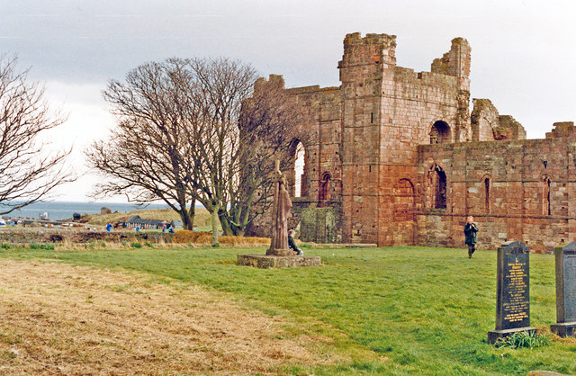 Lindisfarne Priory ruins, 1989