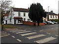 Zebra crossing to the Ocean Fish Bar in Taunton