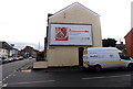 Lidl Christmas advert on a George Street wall in Taunton