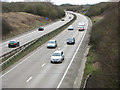 View along the A11 road