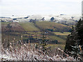 A view across the Wye Valley from Esgair Ychion