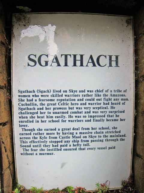 Sgathach - information plaque