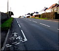 High Street cycle lane, Laleston