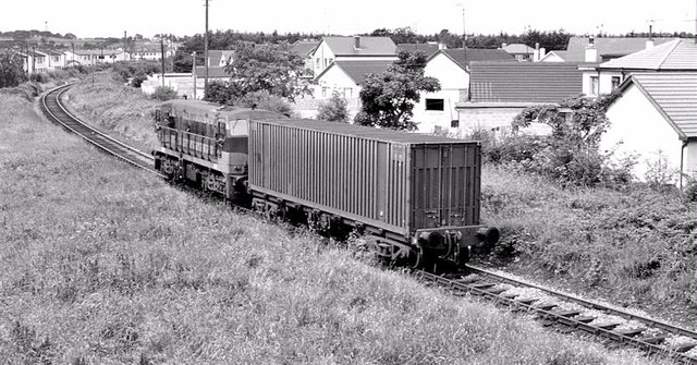 The Barrack Street line, Dundalk (July 1982)