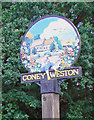 Coney Weston village sign (detail)