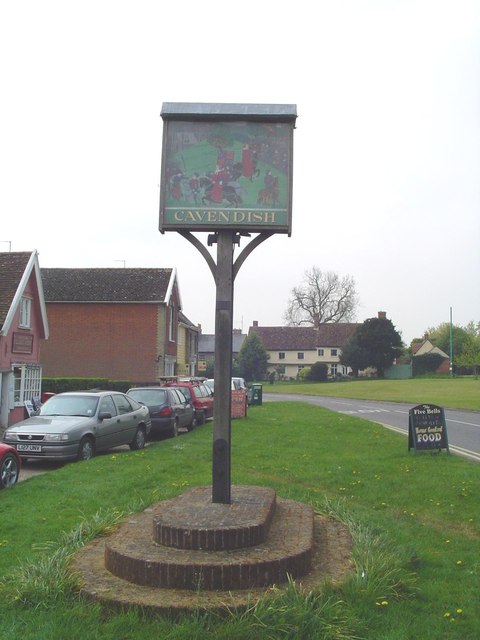 Cavendish village sign