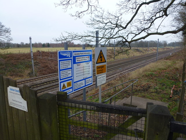 Railway access point, Casewick Bridge, Uffington, Lincolnshire