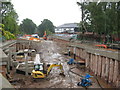 Construction of West Didsbury Metrolink Station