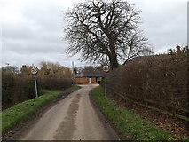 TL2454 : Approaching Waresley on Manor Farm Road by Geographer