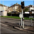 Bilingual street name sign in Bridgend