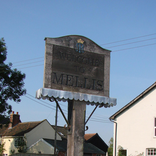 Mellis village sign