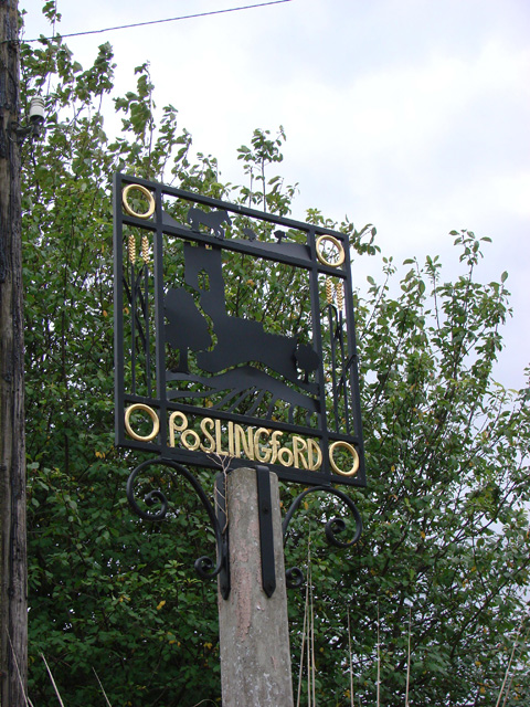 Poslingford village sign